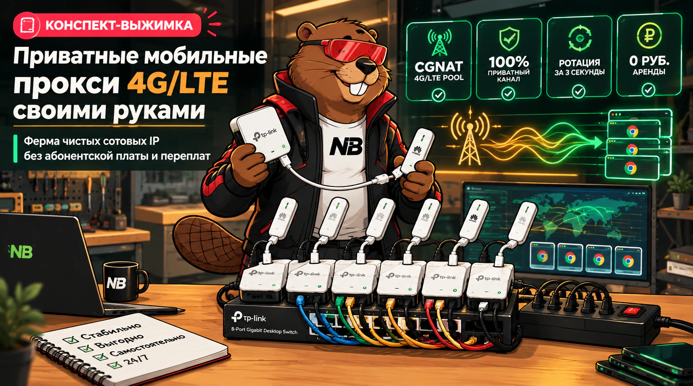 Приватные мобильные прокси 4G/LTE своими руками