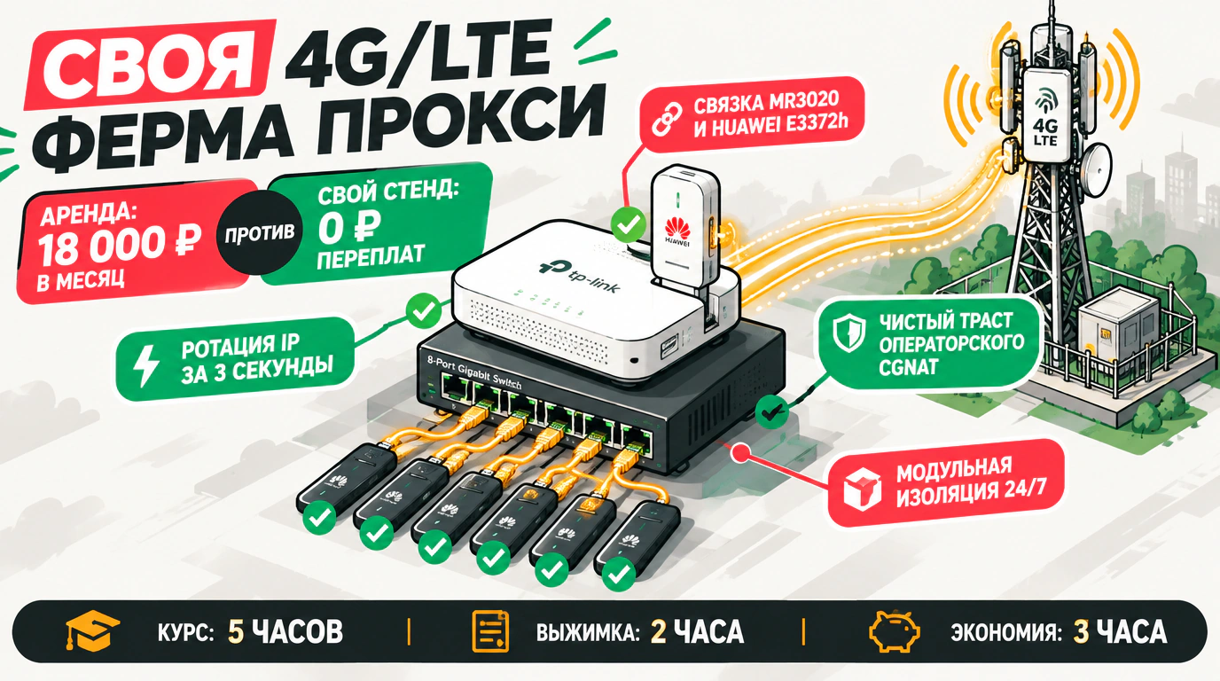 Изображение 2 к курсу «Приватные мобильные прокси 4G/LTE своими руками»
