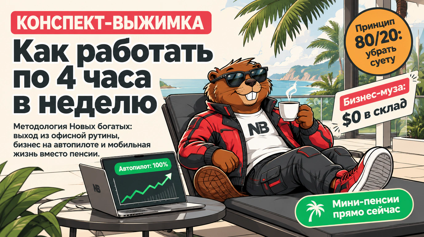 Как работать по 4 часа в неделю