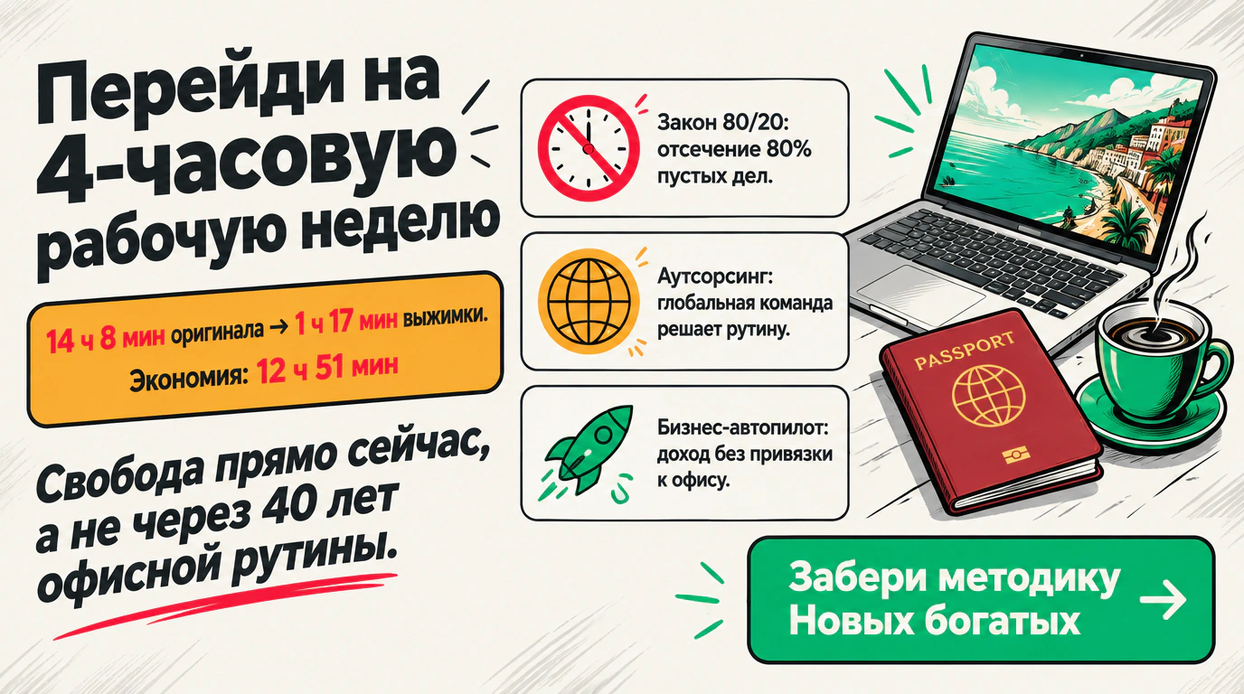 Изображение 2 к курсу «Как работать по 4 часа в неделю»