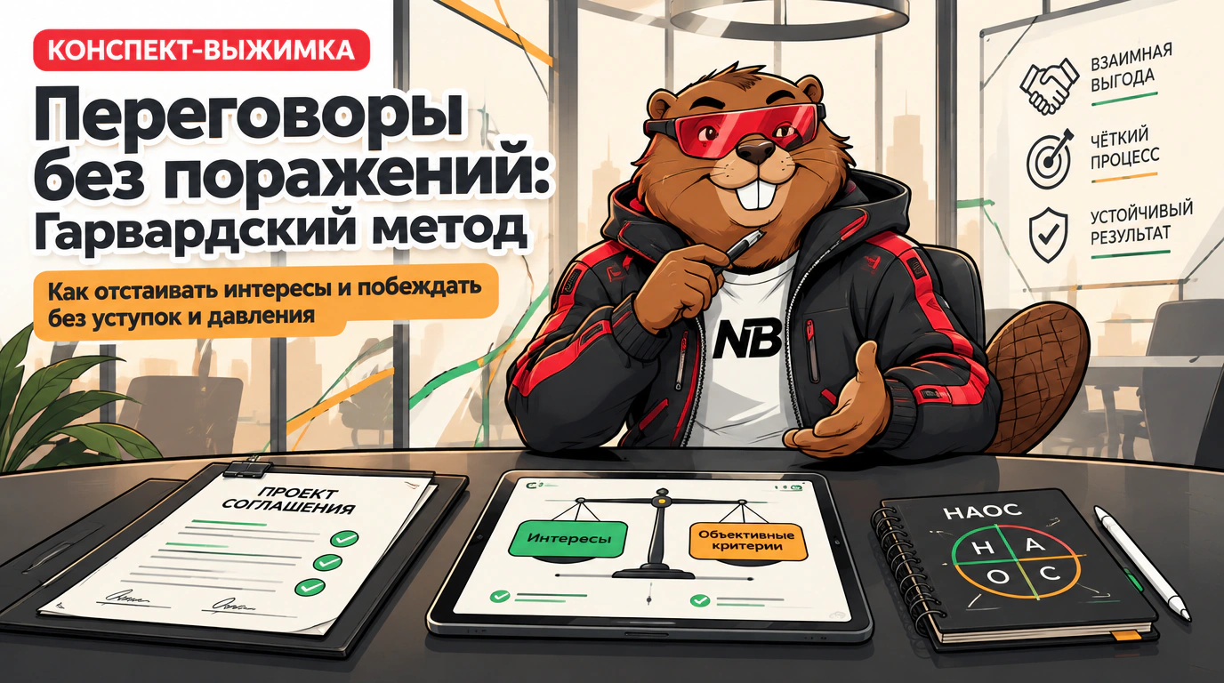 Обложка курса «Переговоры без поражений: Гарвардский метод»