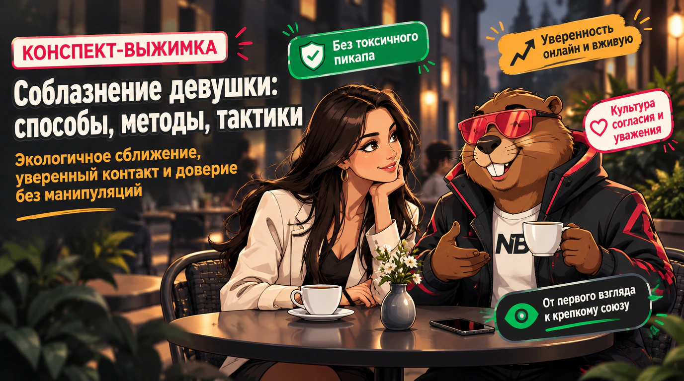 Обложка курса «Соблазнение девушки: способы, методы, тактики»