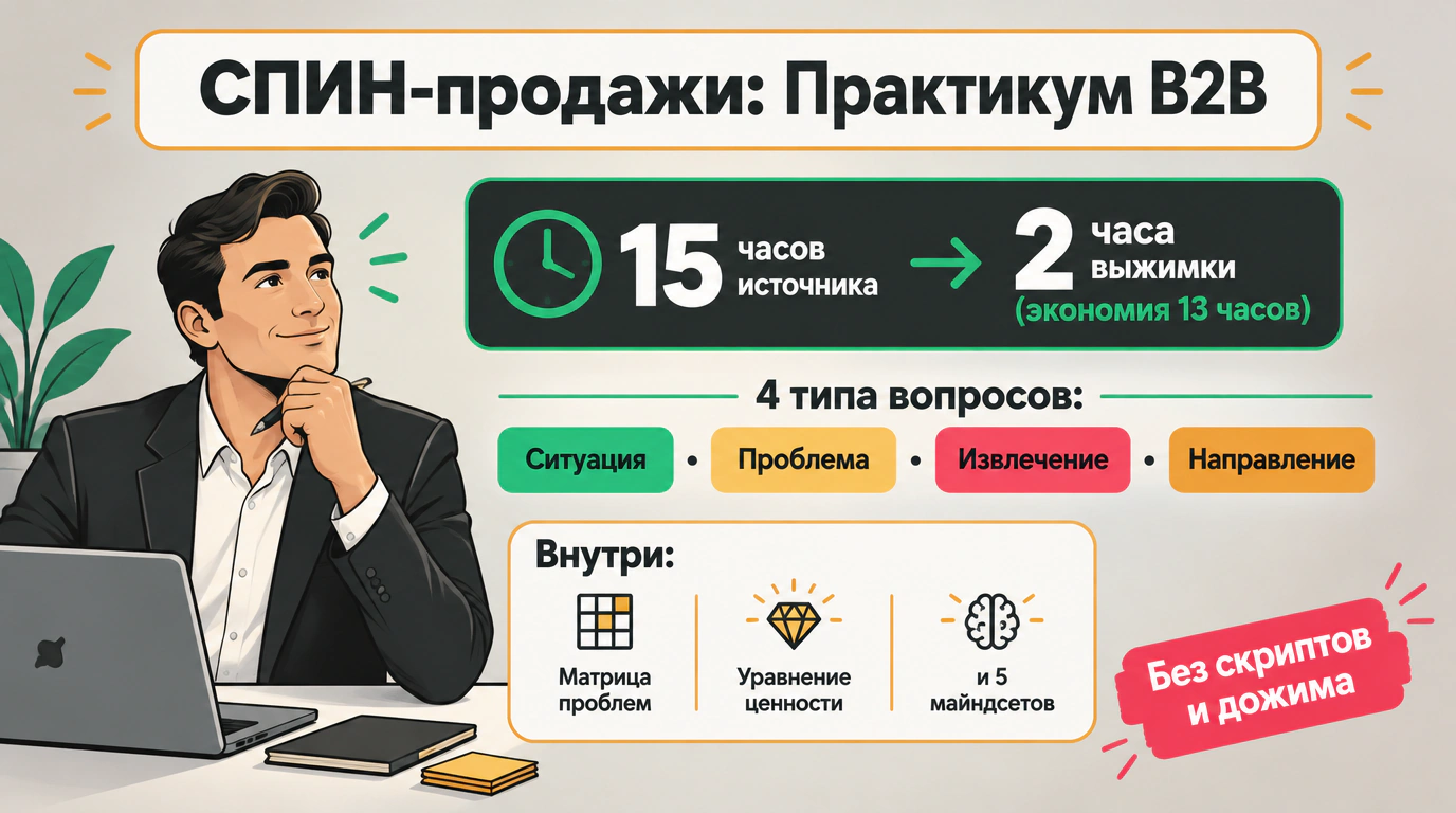 Изображение 2 к курсу «СПИН-продажи. Практическое руководство»