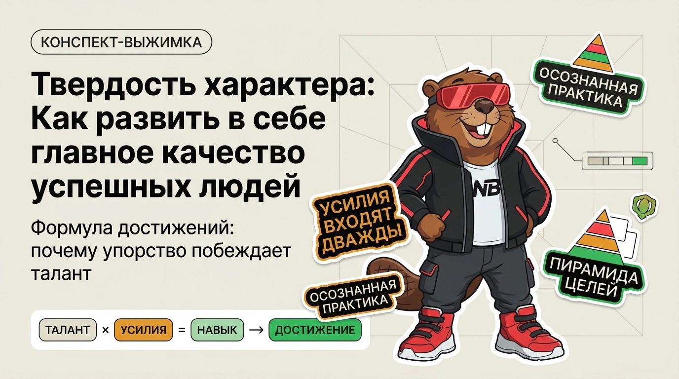 Обложка курса «Твердость характера: Как развить в себе главное качество успешных людей»