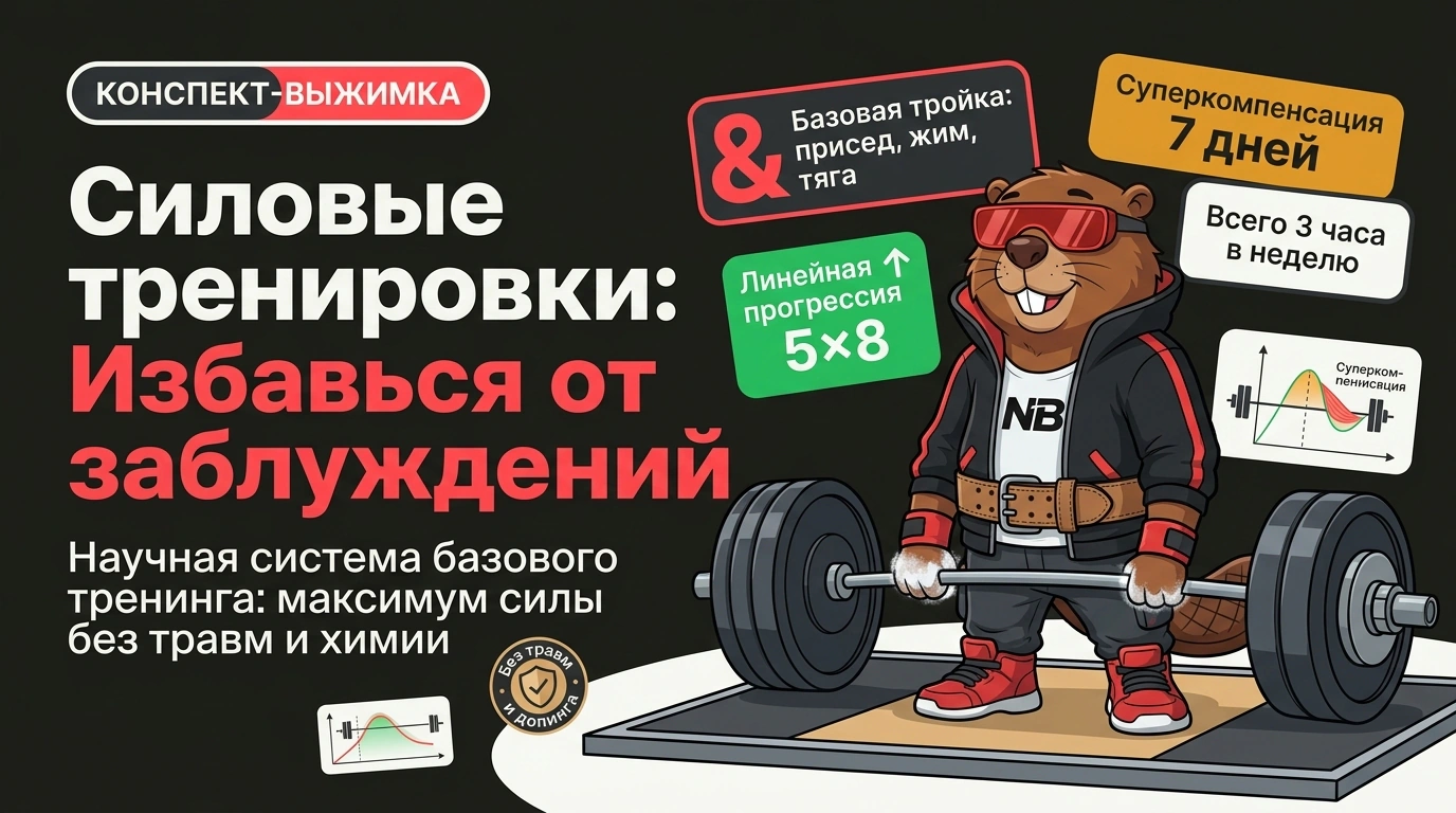 Обложка курса «Силовые тренировки: Избавься от заблуждений»