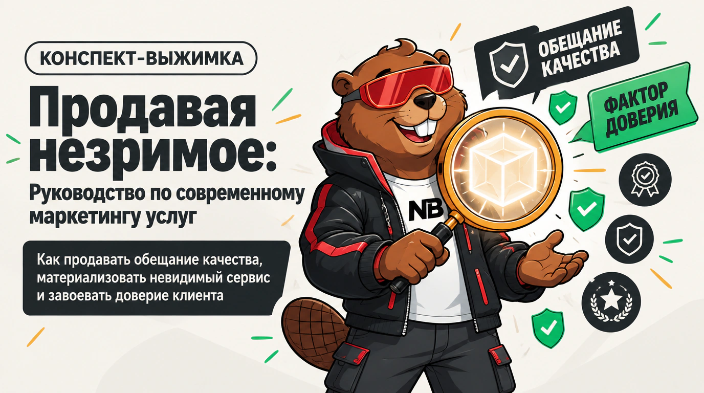 Обложка курса «Продавая незримое: Руководство по современному маркетингу услуг»