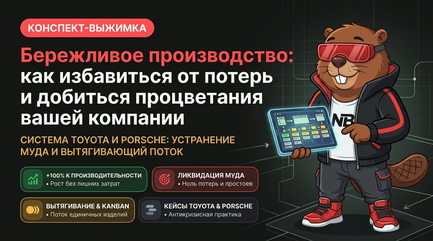 Обложка курса «Бережливое производство: как избавиться от потерь и добиться процветания вашей компании»