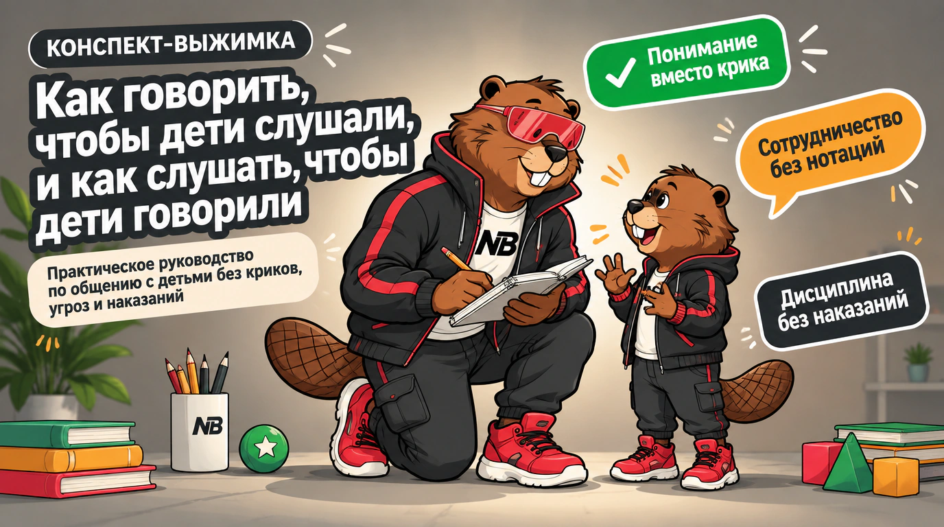 Обложка курса «Как говорить, чтобы дети слушали, и как слушать, чтобы дети говорили»