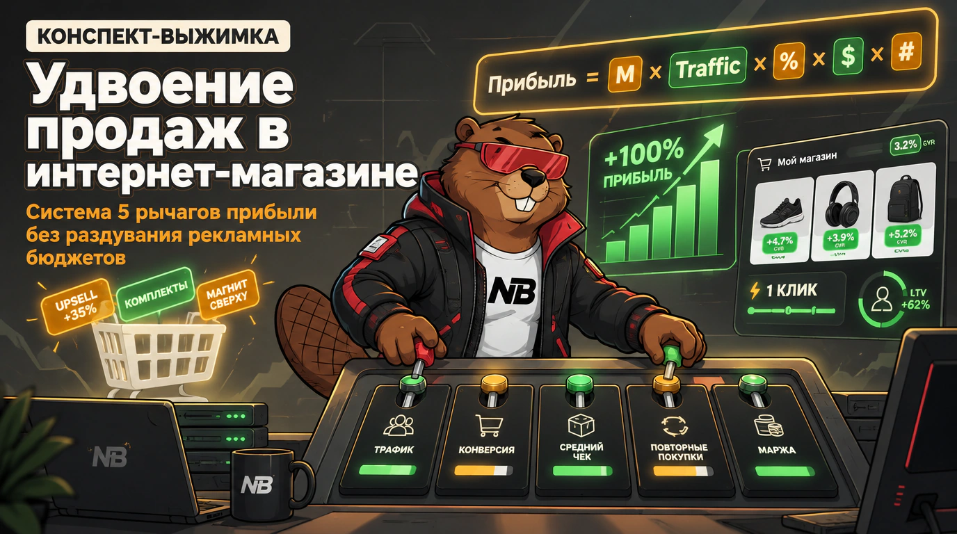 Обложка курса «Удвоение продаж в интернет-магазине»