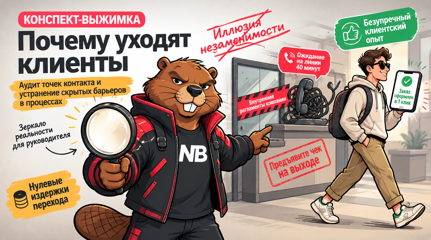Обложка курса «Почему уходят клиенты»