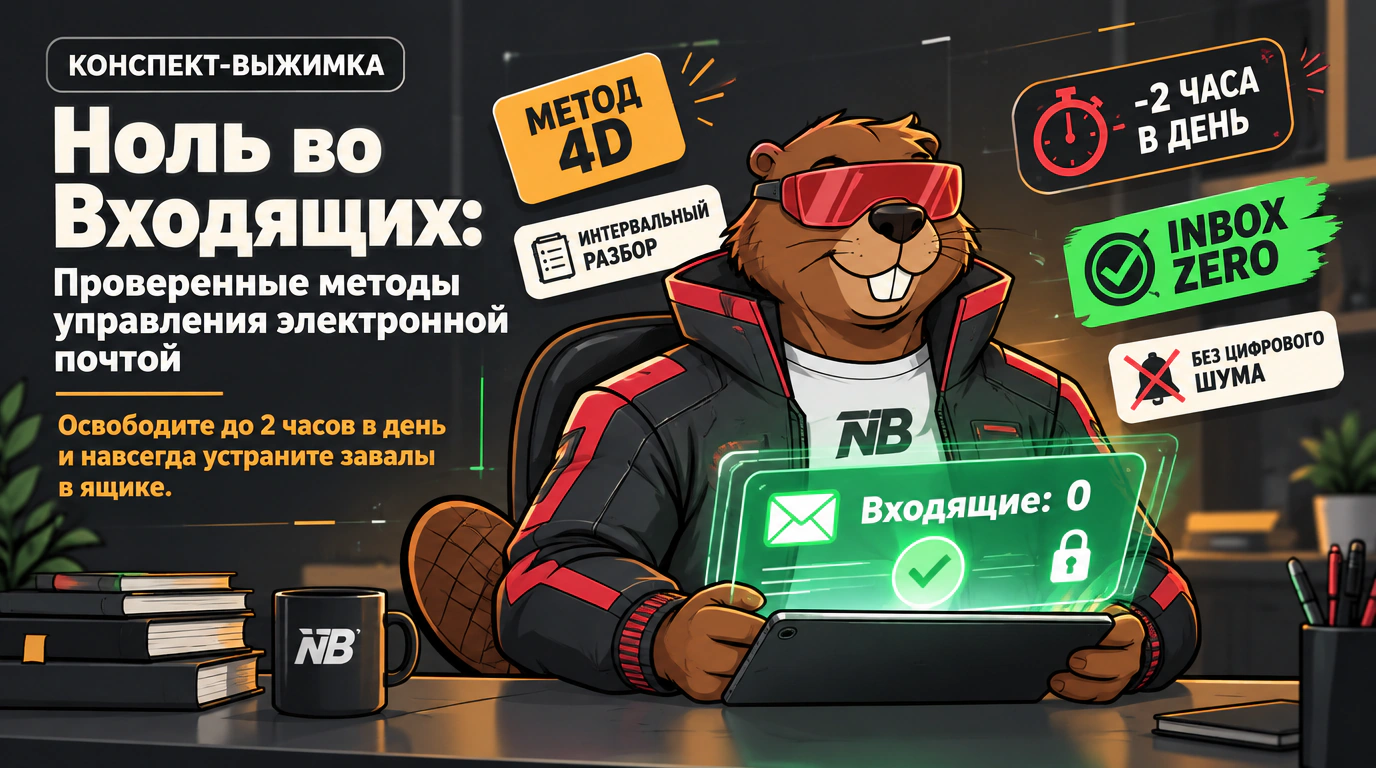 Обложка курса «Ноль во Входящих: Проверенные методы управления электронной почтой»