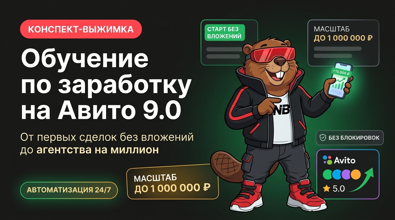 Обучение по заработку на Авито 9.0