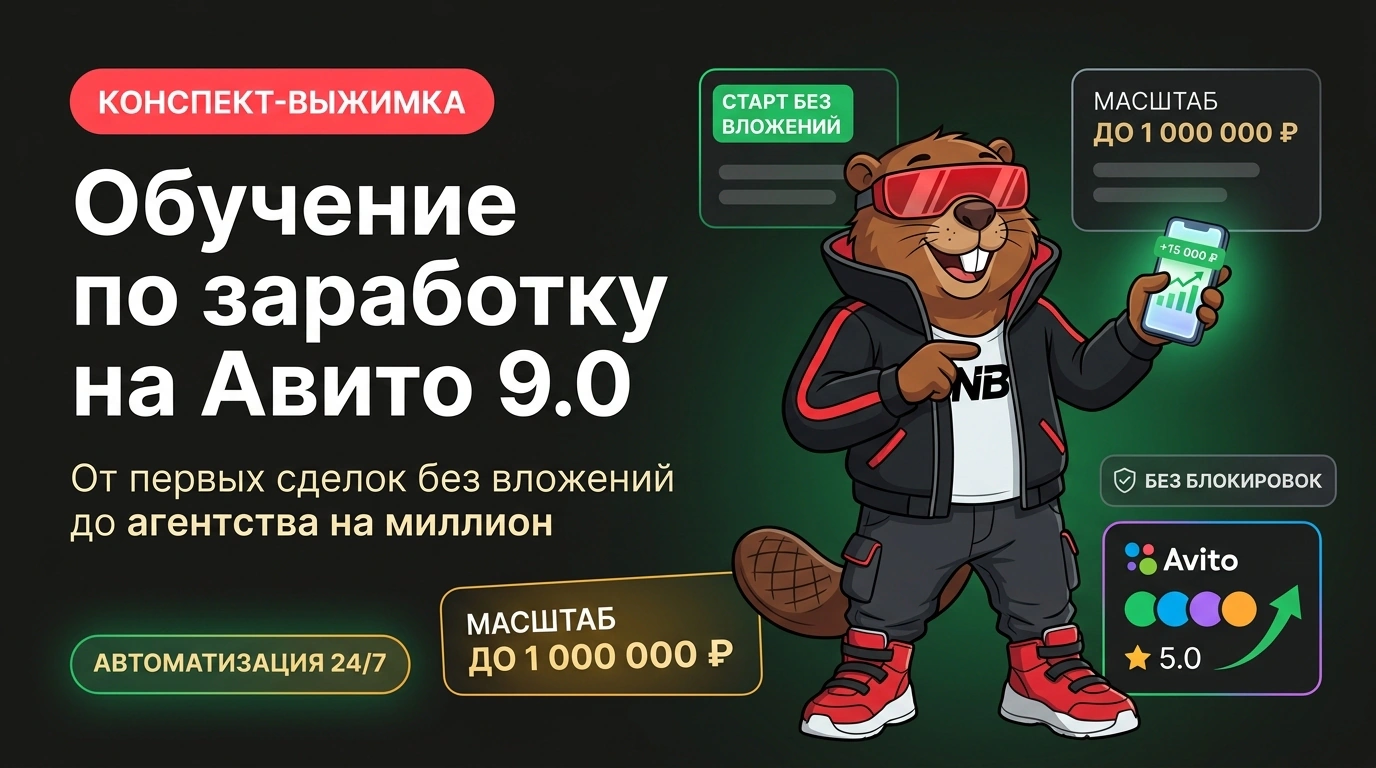 Обложка курса «Обучение по заработку на Авито 9.0»