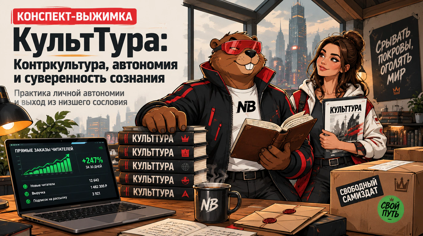 Обложка курса «КультТура: Контркультура, автономия и суверенность сознания»