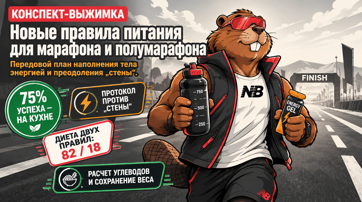 Обложка курса «Новые правила питания для марафона и полумарафона»