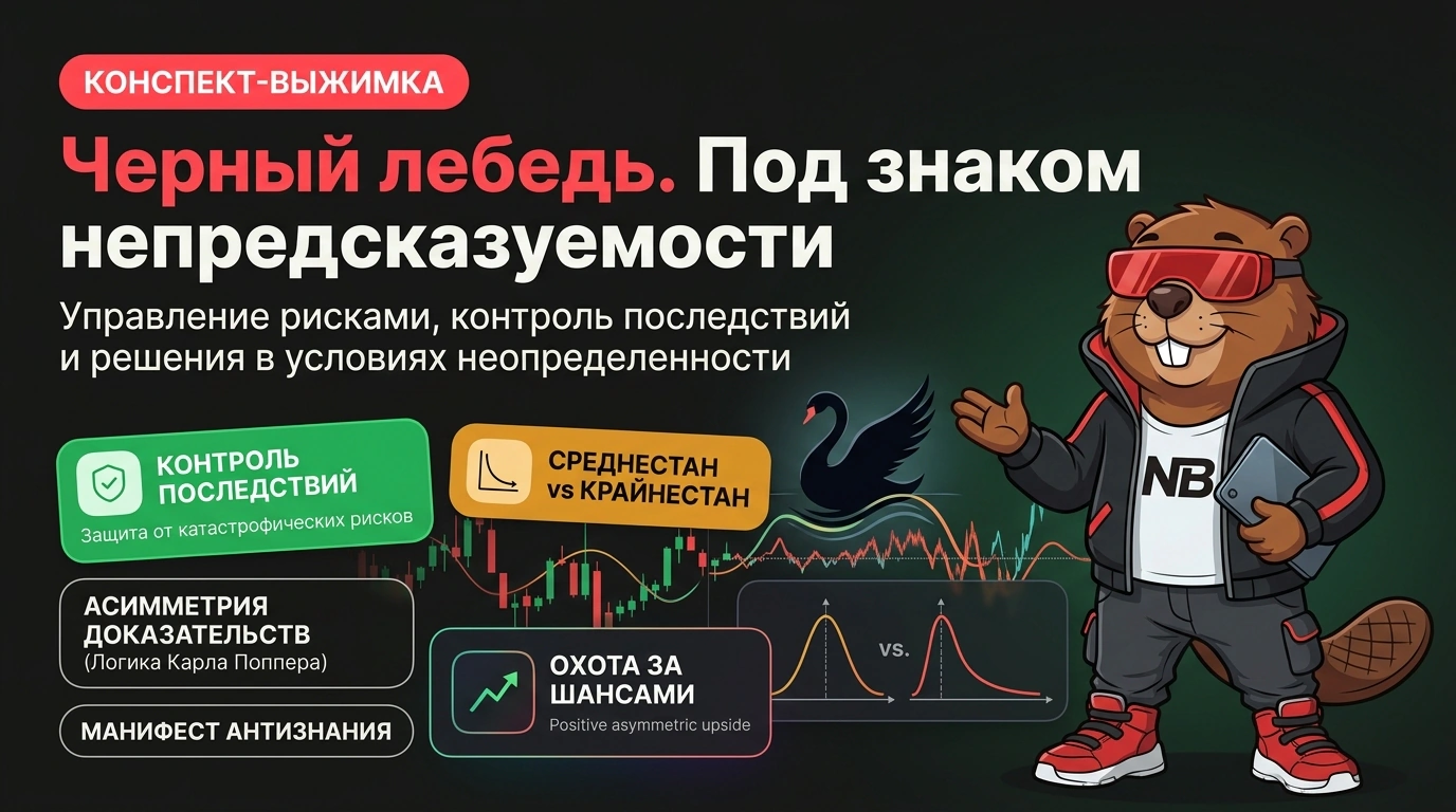 Обложка курса «Черный лебедь. Под знаком непредсказуемости»