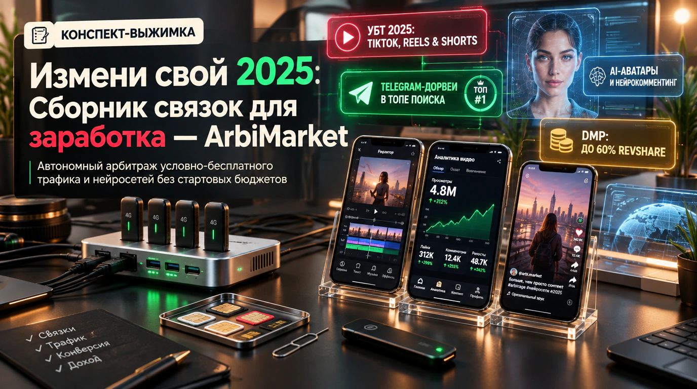 Измени свой 2025: Сборник связок для заработка — ArbiMarket