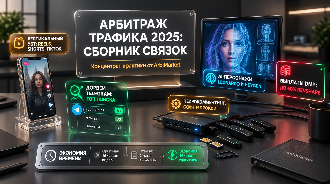 Изображение 2 к курсу «Измени свой 2025: Сборник связок для заработка — ArbiMarket»