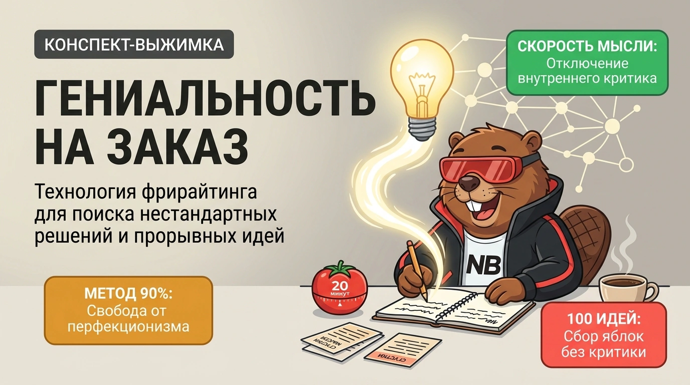 Обложка курса «Гениальность на заказ: Легкий способ поиска нестандартных решений и идей»
