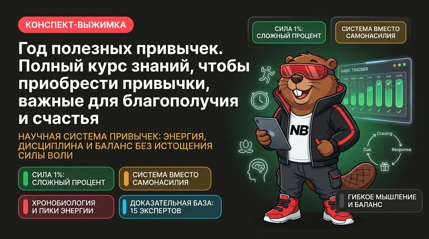 Год полезных привычек. Полный курс знаний, чтобы приобрести привычки, важные для благополучия и счастья