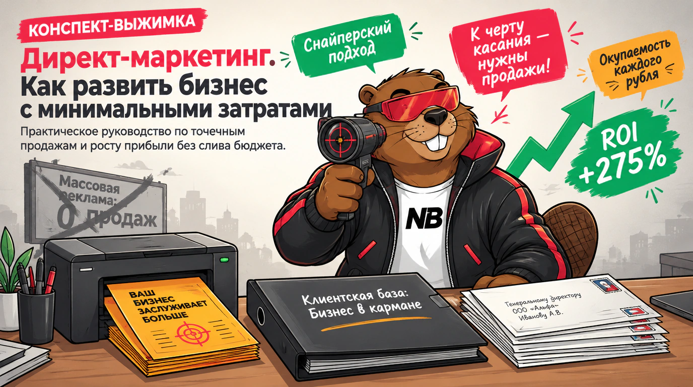 Обложка курса «Директ-маркетинг. Как развить бизнес с минимальными затратами»