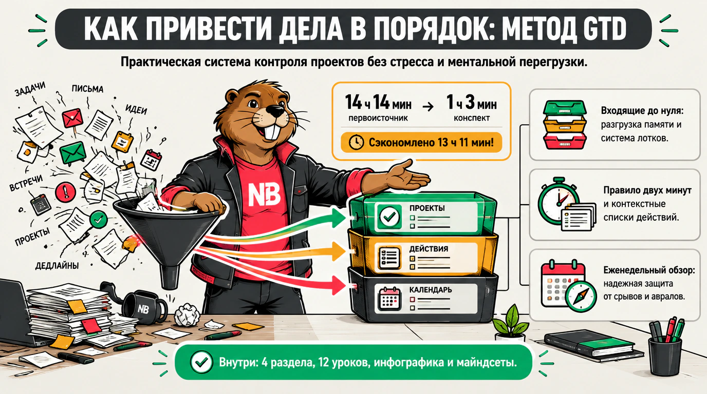 Изображение 2 к курсу «Как привести дела в порядок: искусство продуктивности без стресса»