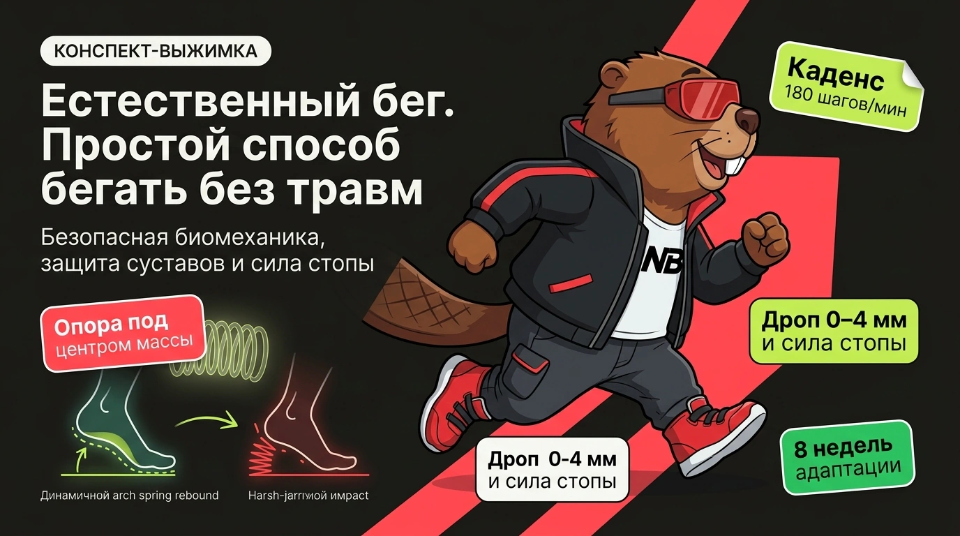 Обложка курса «Естественный бег. Простой способ бегать без травм»