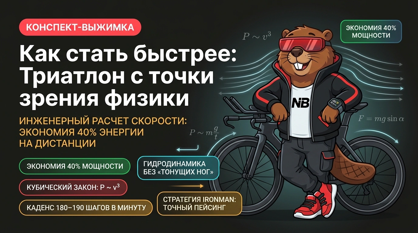 Как стать быстрее: Триатлон с точки зрения физики