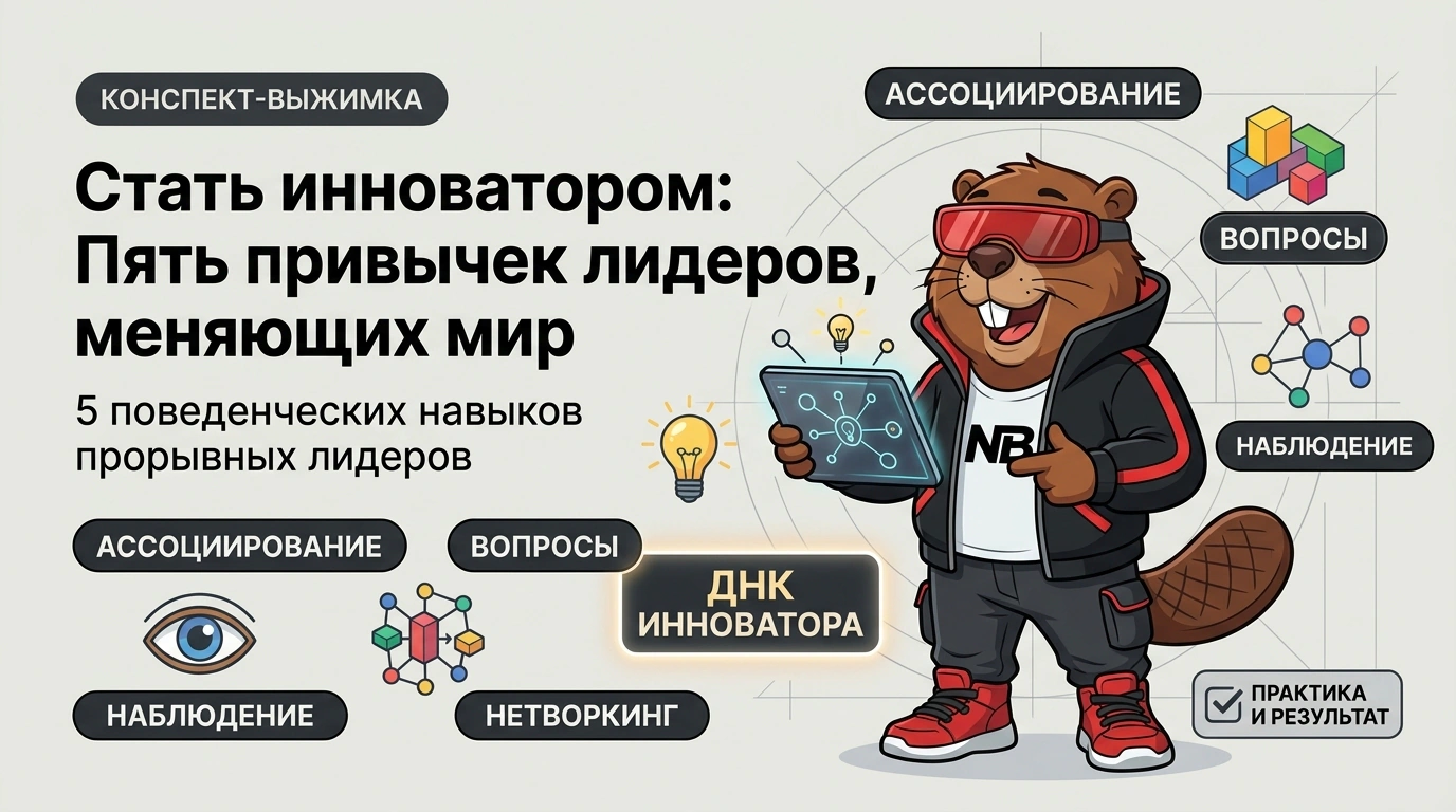 Обложка курса «Стать инноватором: Пять привычек лидеров, меняющих мир»