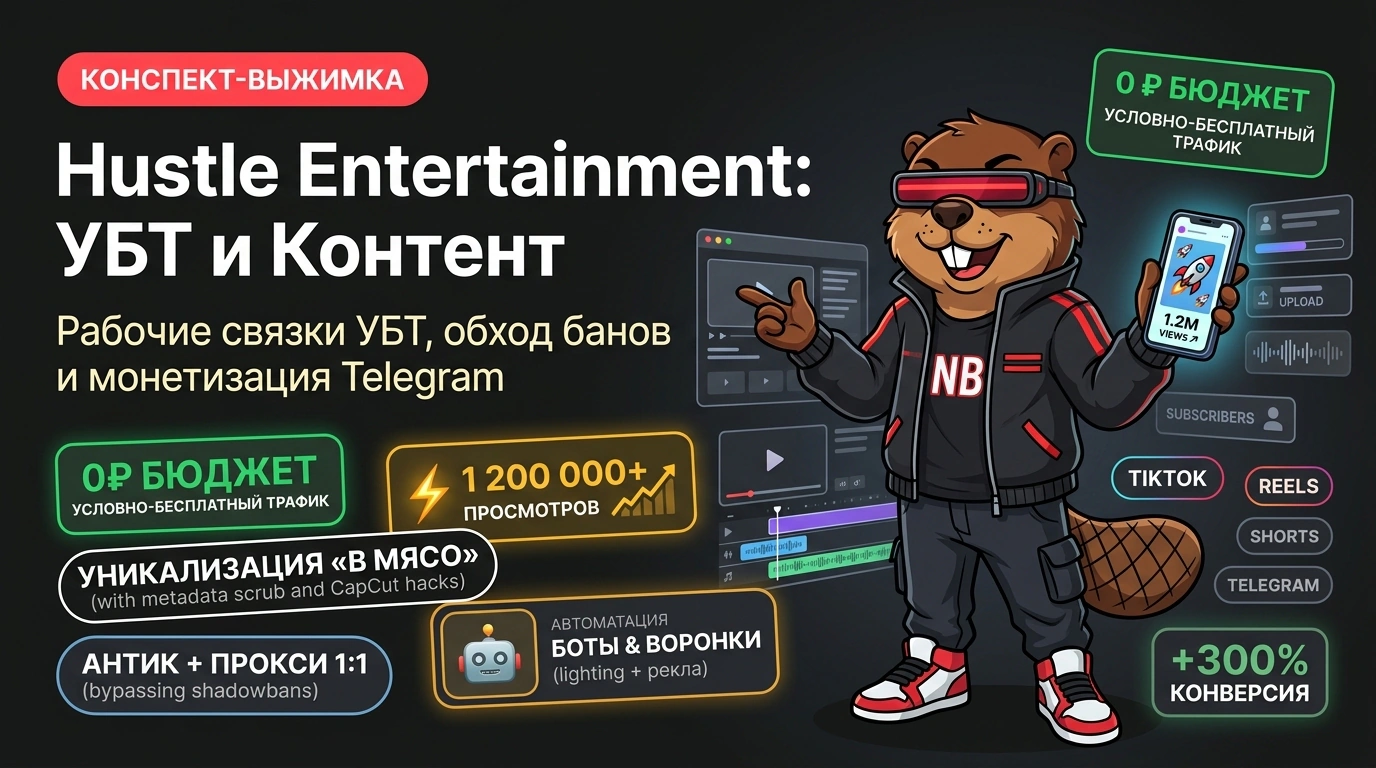 Обложка курса «Hustle Entertainment: УБТ и Контент»