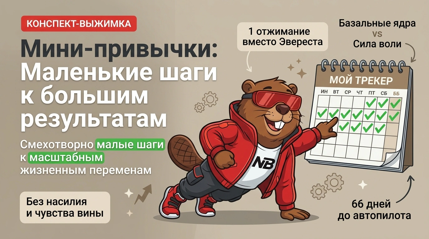 Мини-привычки: Маленькие шаги к большим результатам