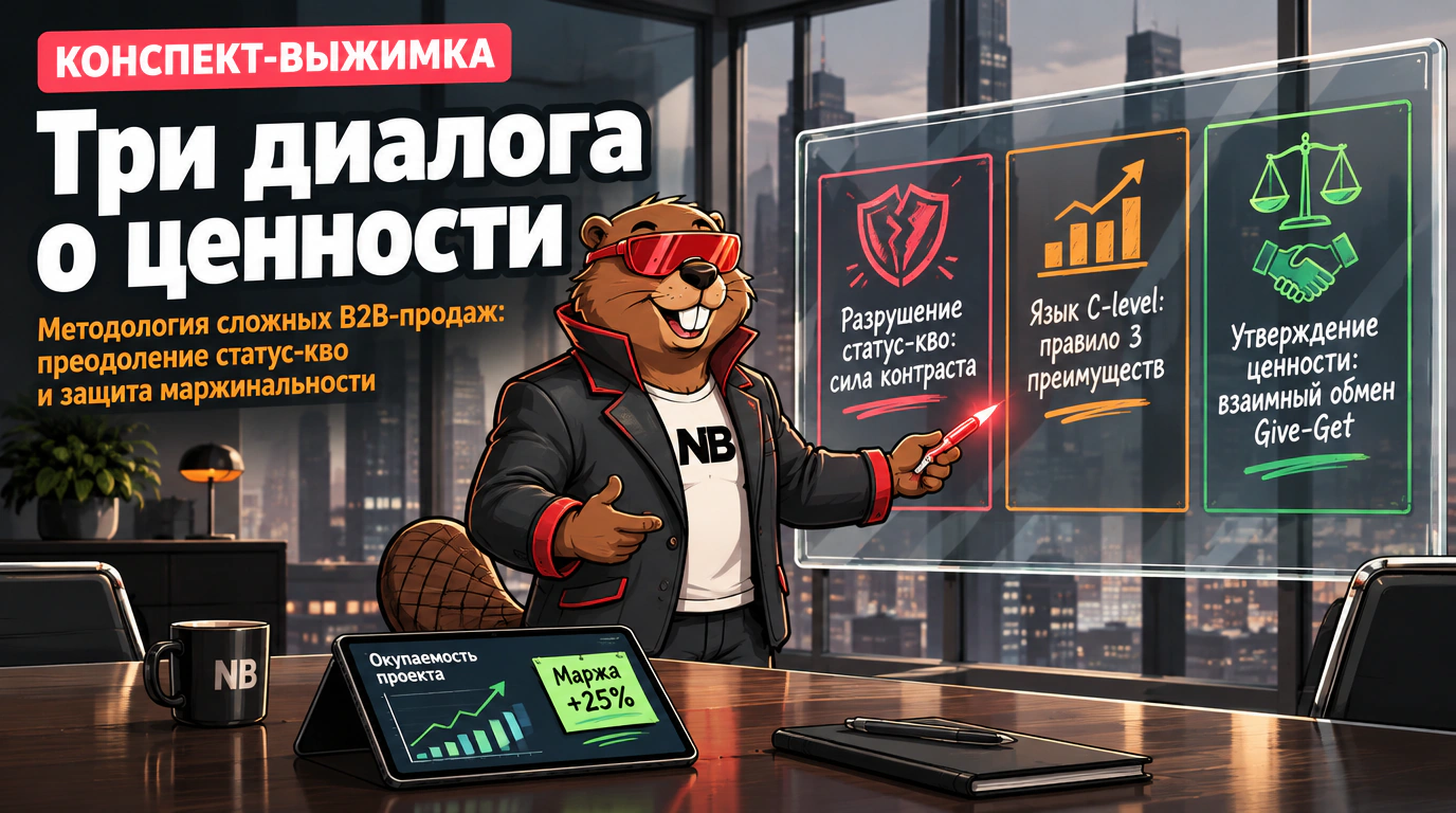 Обложка курса «Три диалога о ценности»