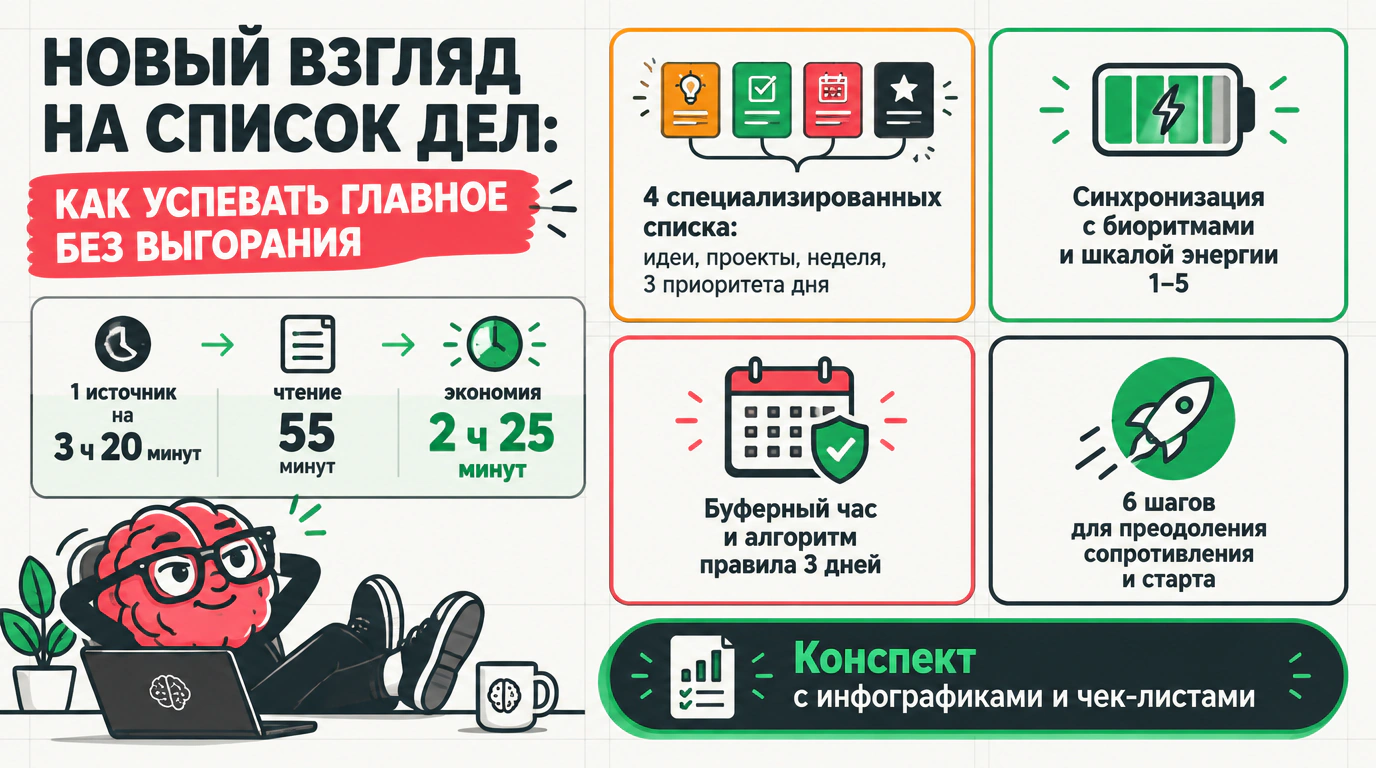 Изображение 2 к курсу «Новый взгляд на список важных дел: как успевать выполнять все самое значимое»