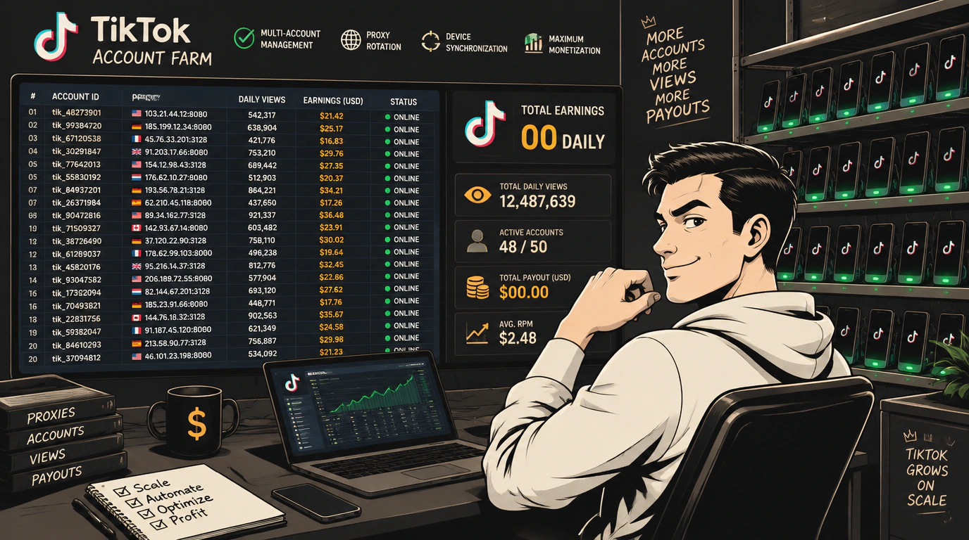 Системный учет сетки аккаунтов и масштабирование до 400 долларов дейли