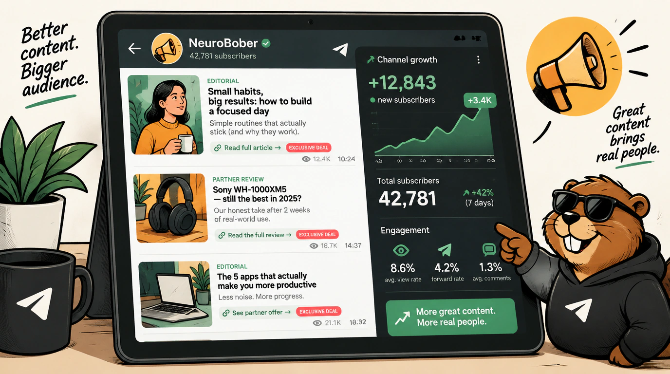 Схема заработка на контентных Telegram-каналах и переливе