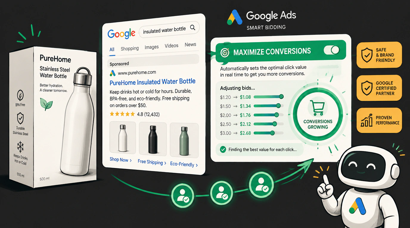 Google Ads и белая товарка: фарм аккаунтов и запуск за конверсии
