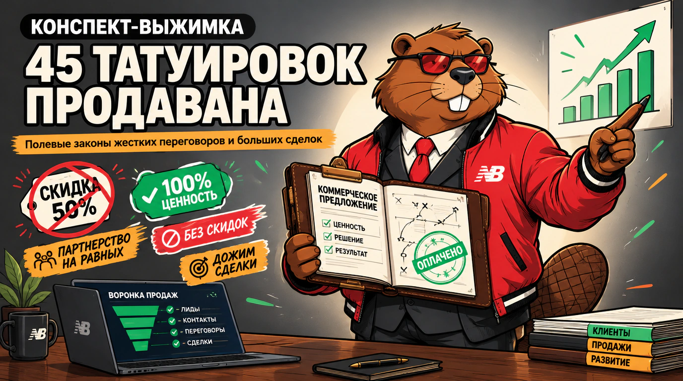 Обложка курса «45 татуировок продавана»