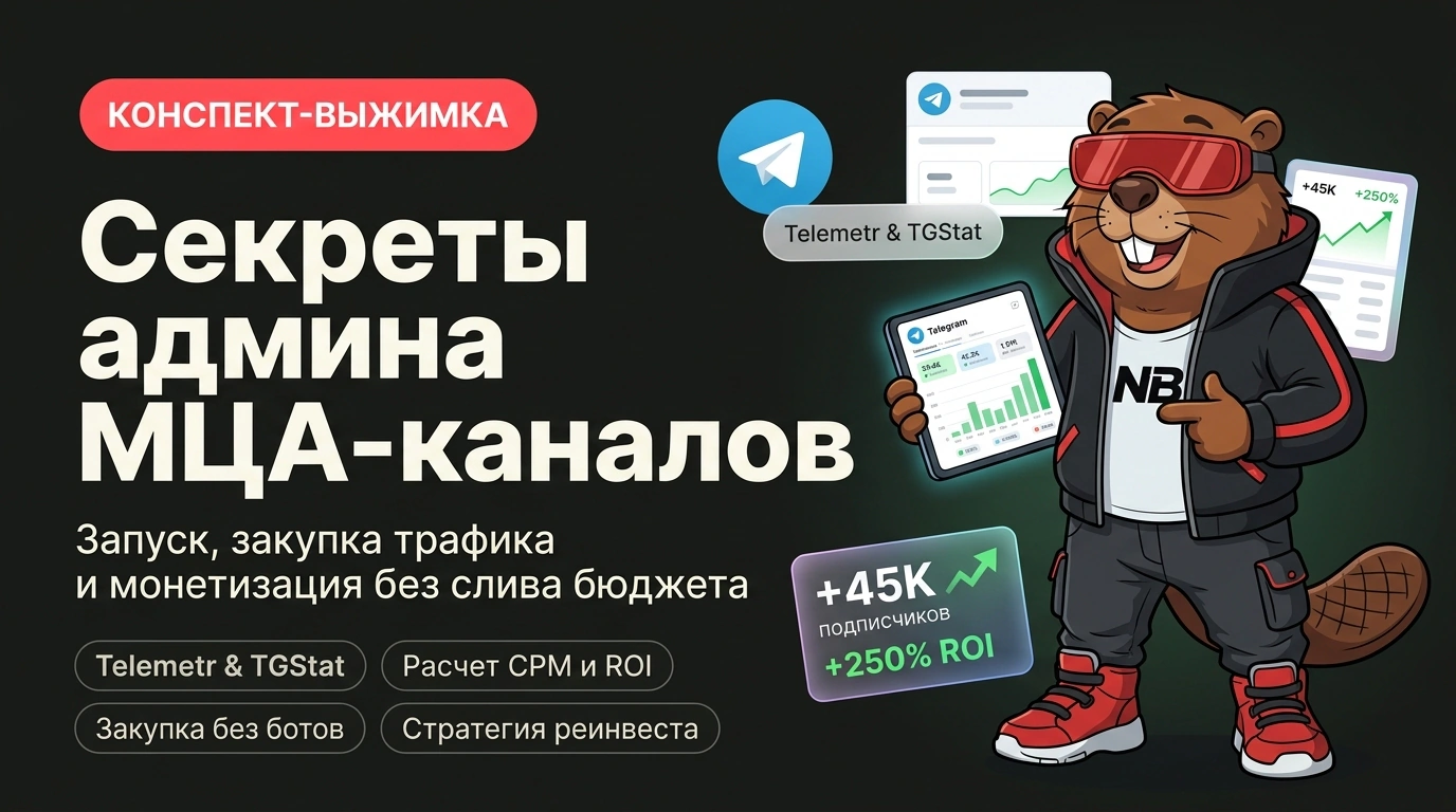 Обложка курса «Секреты админа МЦА-каналов»