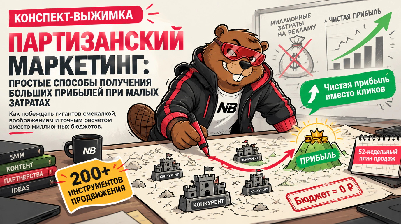 Обложка курса «Партизанский маркетинг: простые способы получения больших прибылей при малых затратах»