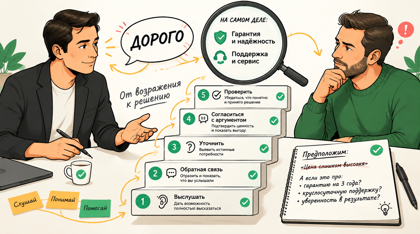 Преодоление сопротивления и техники работы с возражениями