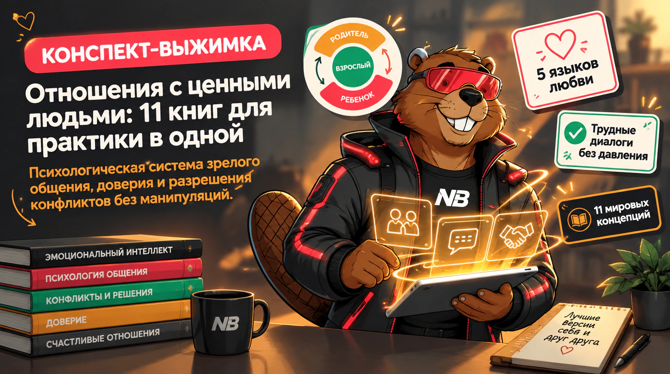 Обложка курса «Отношения с ценными людьми: 11 книг для практики в одной»