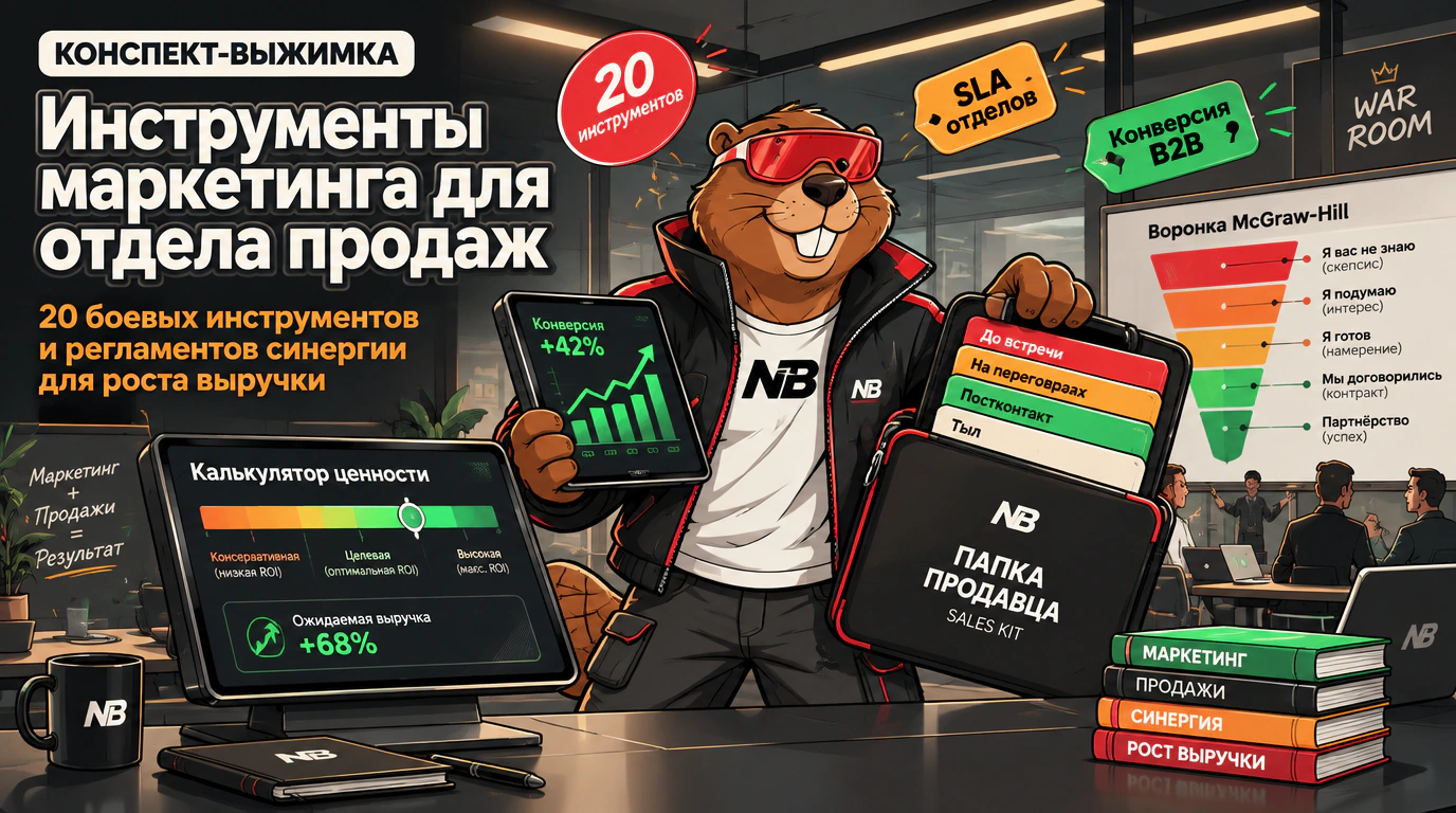 Обложка курса «Инструменты маркетинга для отдела продаж»