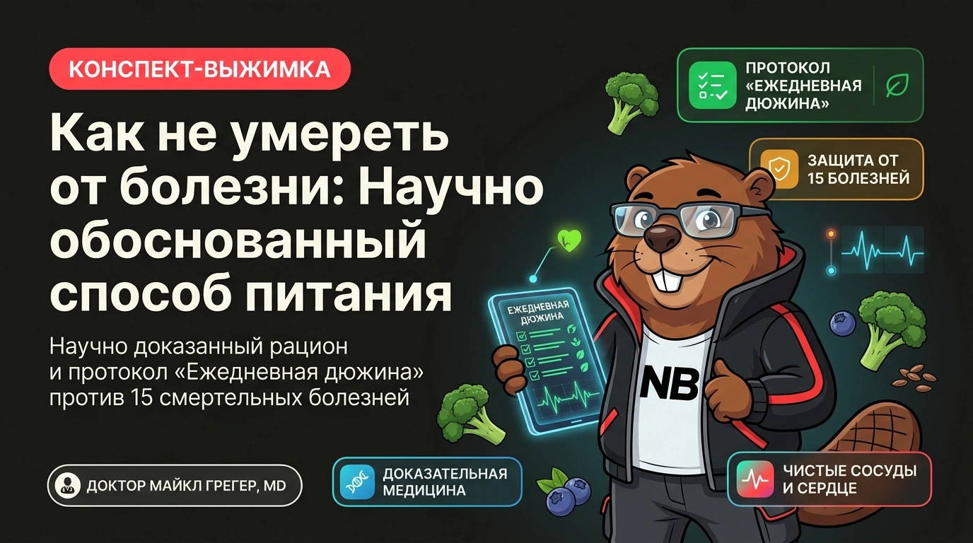 Обложка курса «Как не умереть от болезни: Научно обоснованный способ питания»