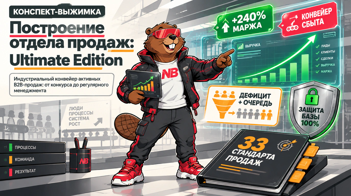 Обложка курса «Построение отдела продаж: Ultimate Edition»