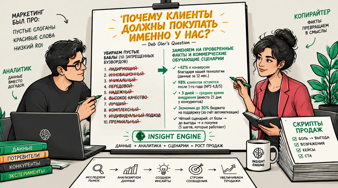 Перестройка маркетинга: вопрос Деб Олер и стоп-слова