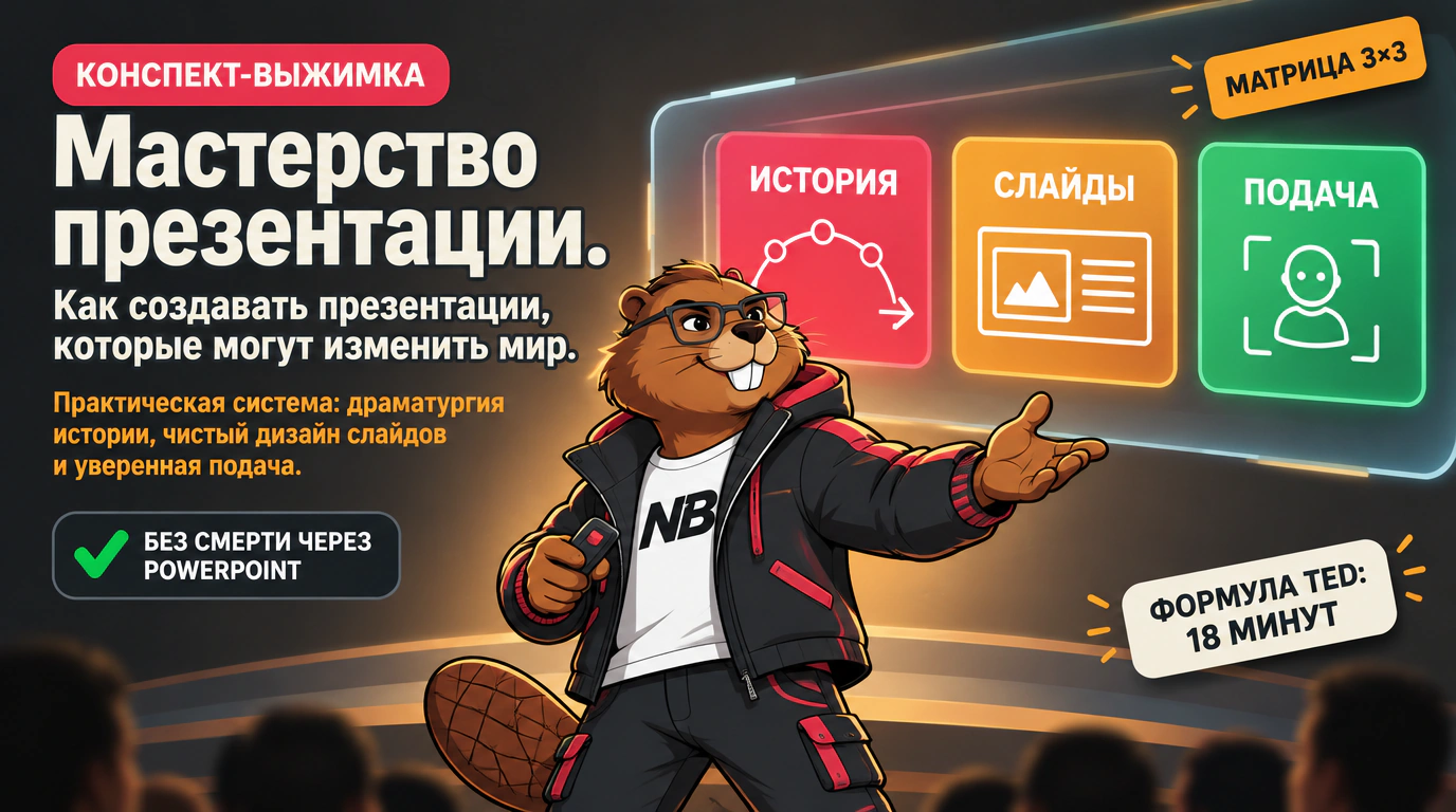 Обложка курса «Мастерство презентации. Как создавать презентации, которые могут изменить мир»