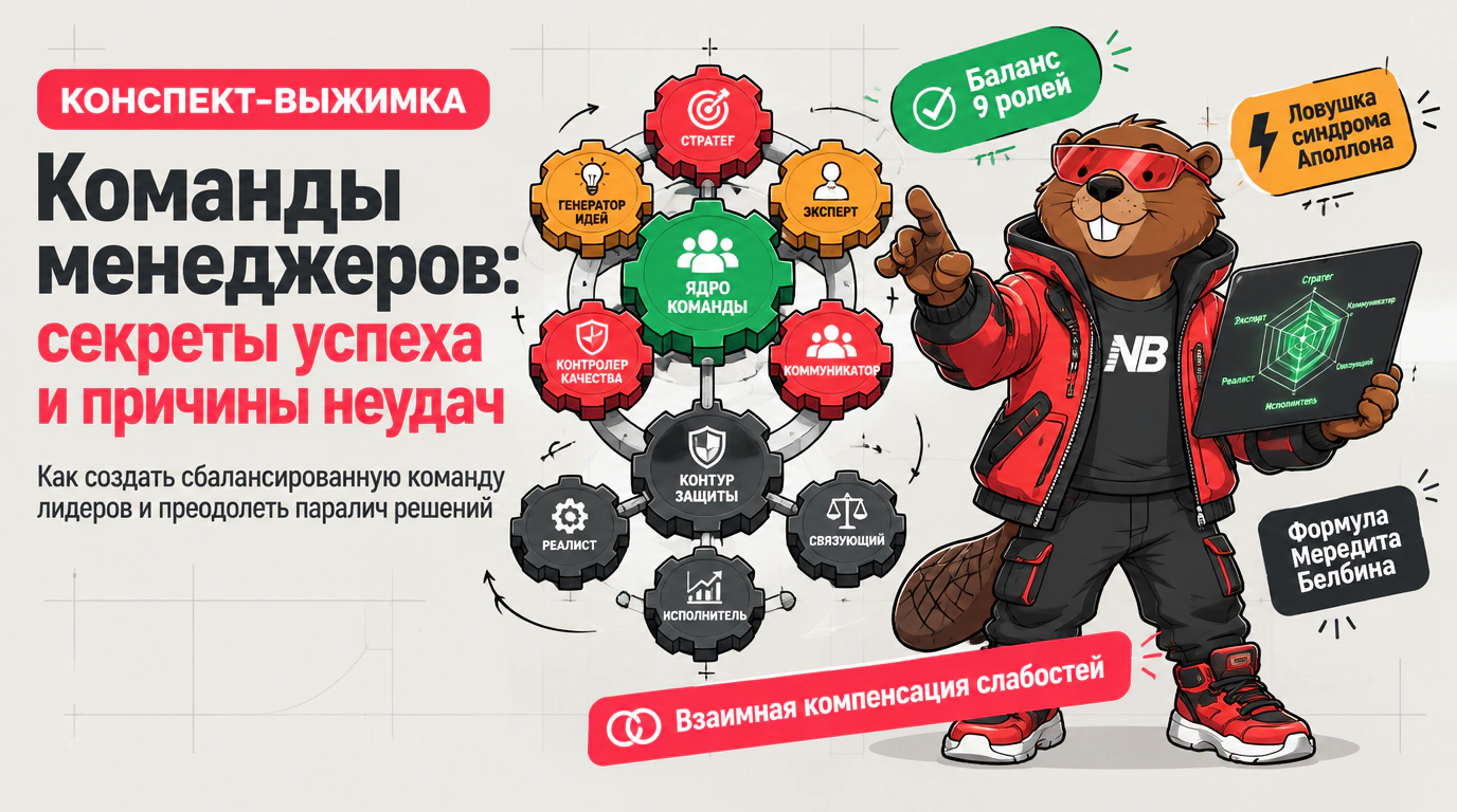Обложка курса «Команды менеджеров: секреты успеха и причины неудач»