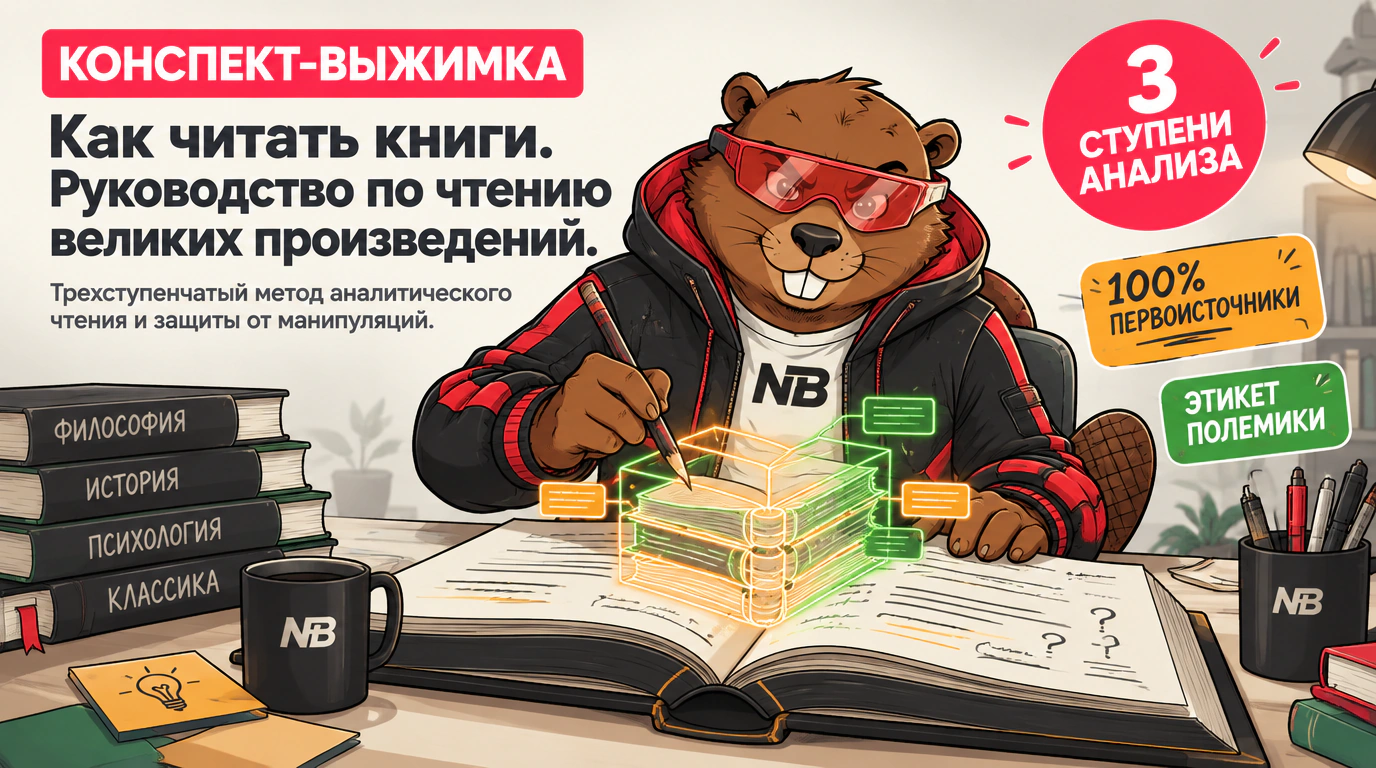 Обложка курса «Как читать книги. Руководство по чтению великих произведений»