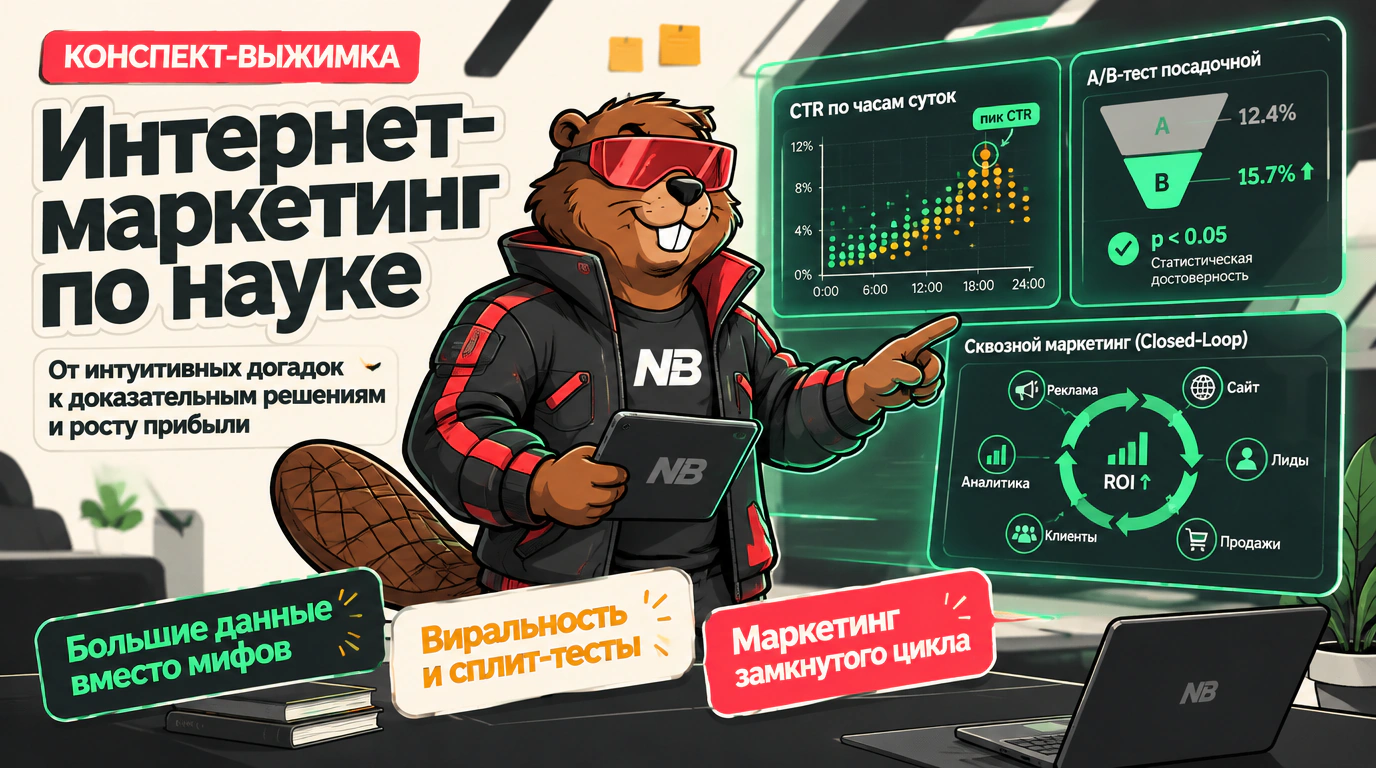 Обложка курса «Интернет-маркетинг по науке»