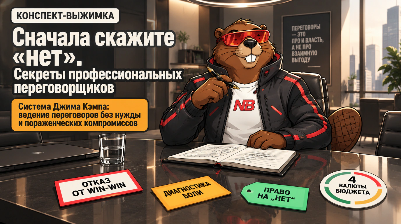 Обложка курса «Сначала скажите «нет». Секреты профессиональных переговорщиков»
